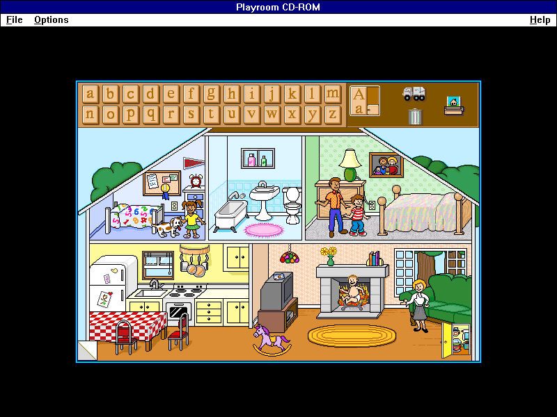 Illustration for article titled Broderbund's The Playroom CD-ROM
